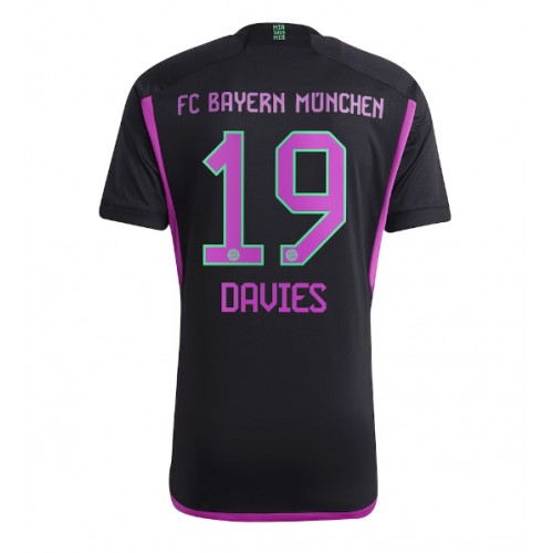 Dres Bayern Munich Alphonso Davies #19 Gostujuci 2023-24 Kratak Rukav